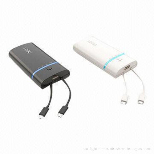 Power Banks with 5,200mAh Capacity and LED Indicator, Suitable for iPhone/iPad/Samsung/HTC and More